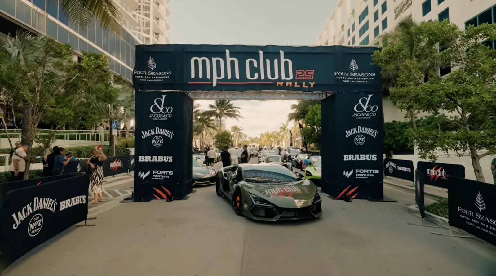 Rally start line